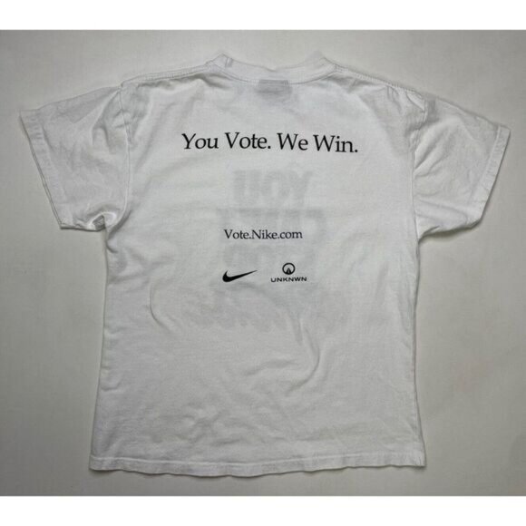 UNKNWN Core You Can't Stop Our Voice Vote Graphic T-shirt Men Medium White - Picture 3 of 6